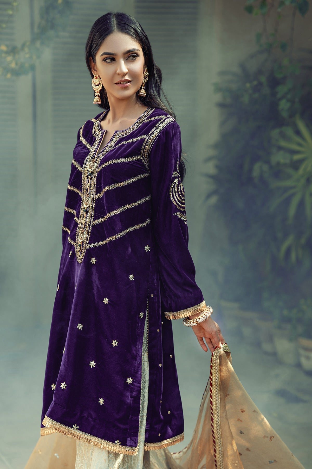 Annus Abrar | Semi Formals | AFSHANÃÂ¢-AMETHYST - Official Annus Abrar - Agha Fabrics UK