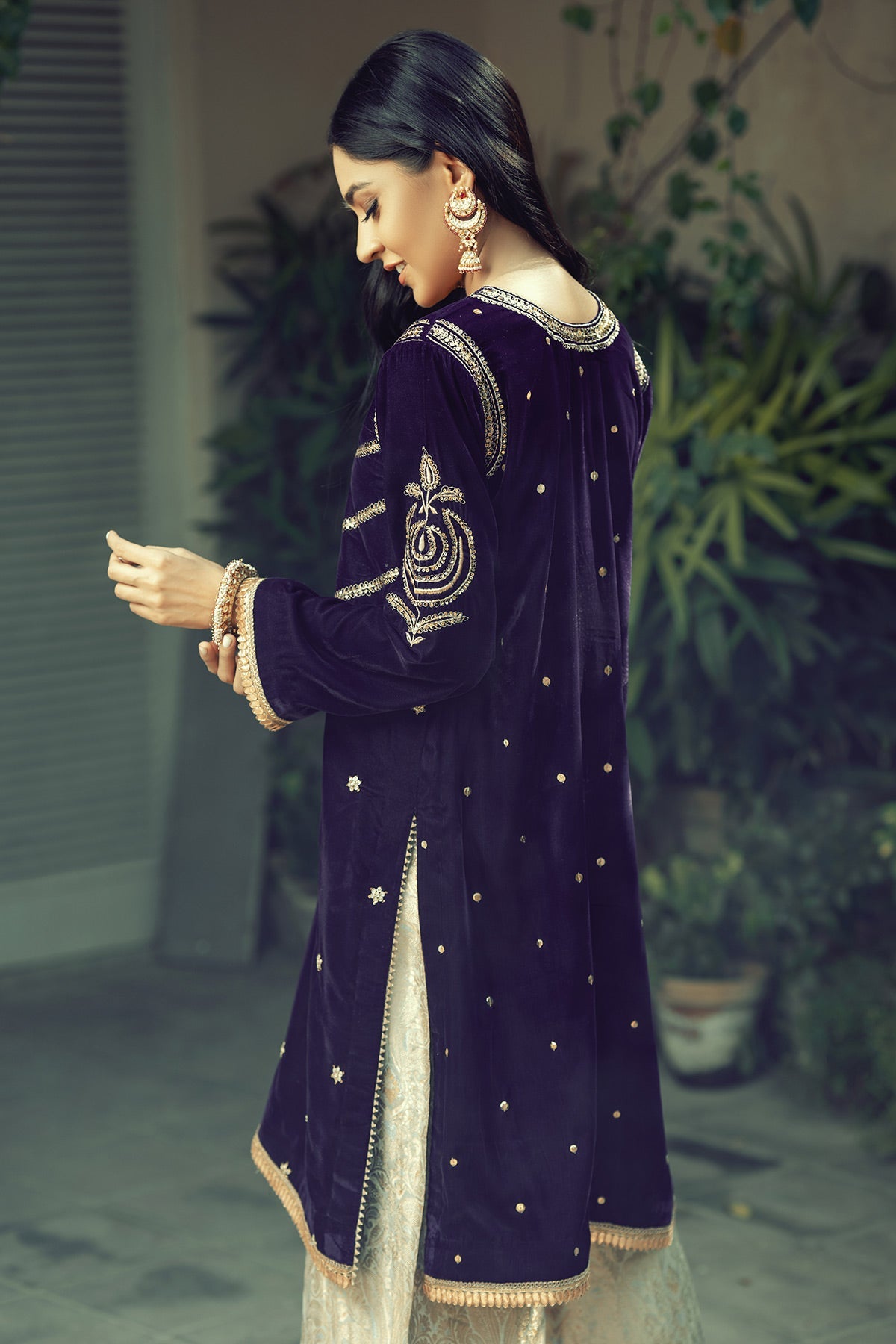 Annus Abrar | Semi Formals | AFSHANÃÂ¢-AMETHYST - Official Annus Abrar - Agha Fabrics UK