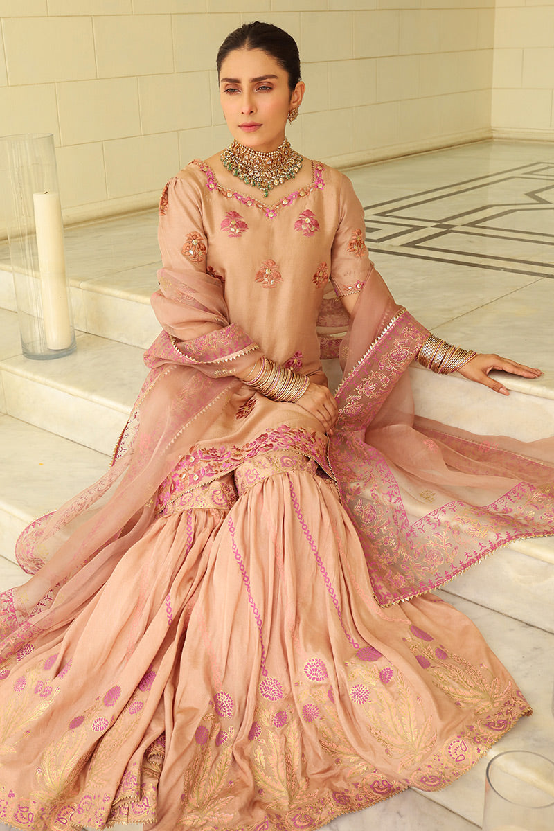 Ansab Jahangir | Luxury Silk Pret | TAUPE