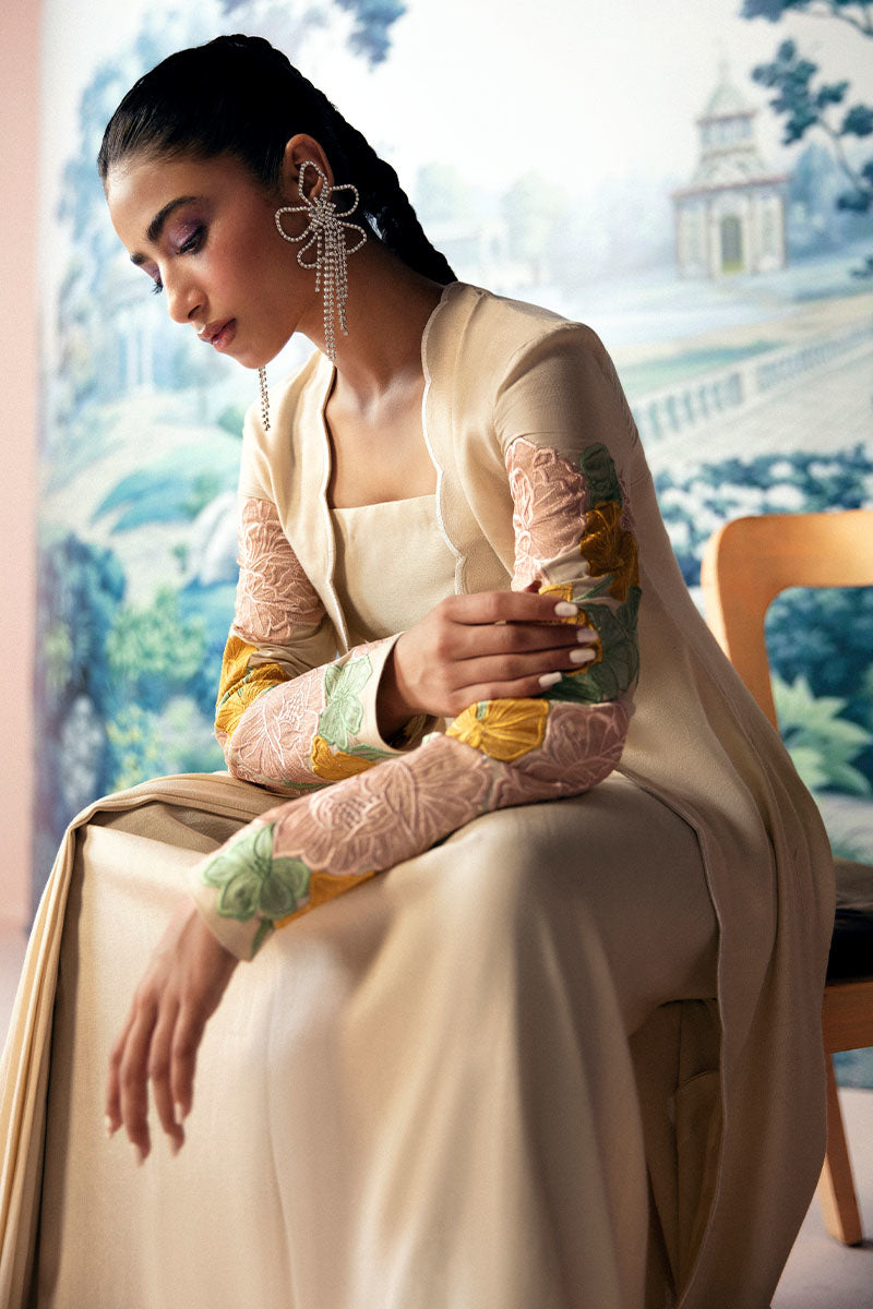 Huate Form | Luxury Pret | IVORY BLOOM - Official Haute Form - Agha Fabrics UK
