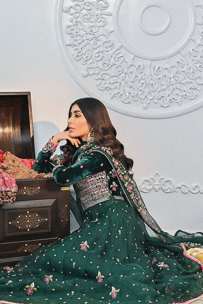 Ansab Jahangir | Bow Velvet Edit | FOREST - Official Ansab Jahangir - Agha Fabrics UK