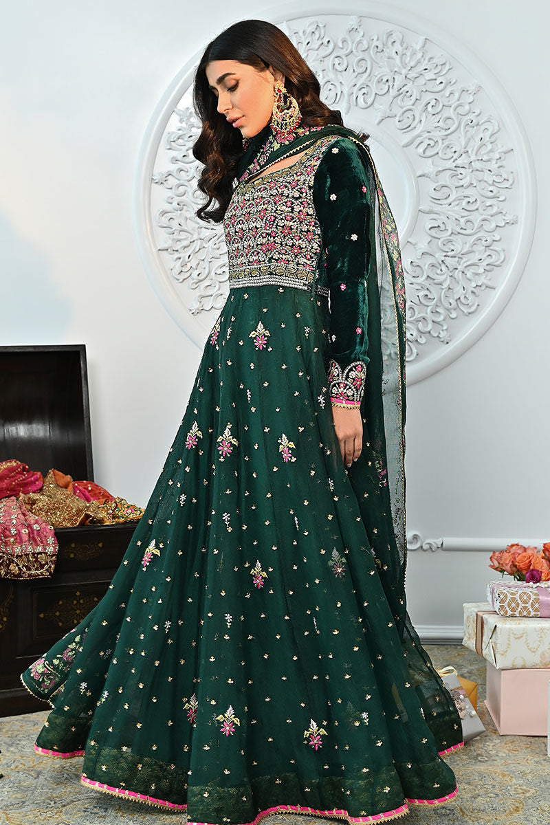 Ansab Jahangir | Bow Velvet Edit | FOREST - Official Ansab Jahangir - Agha Fabrics UK