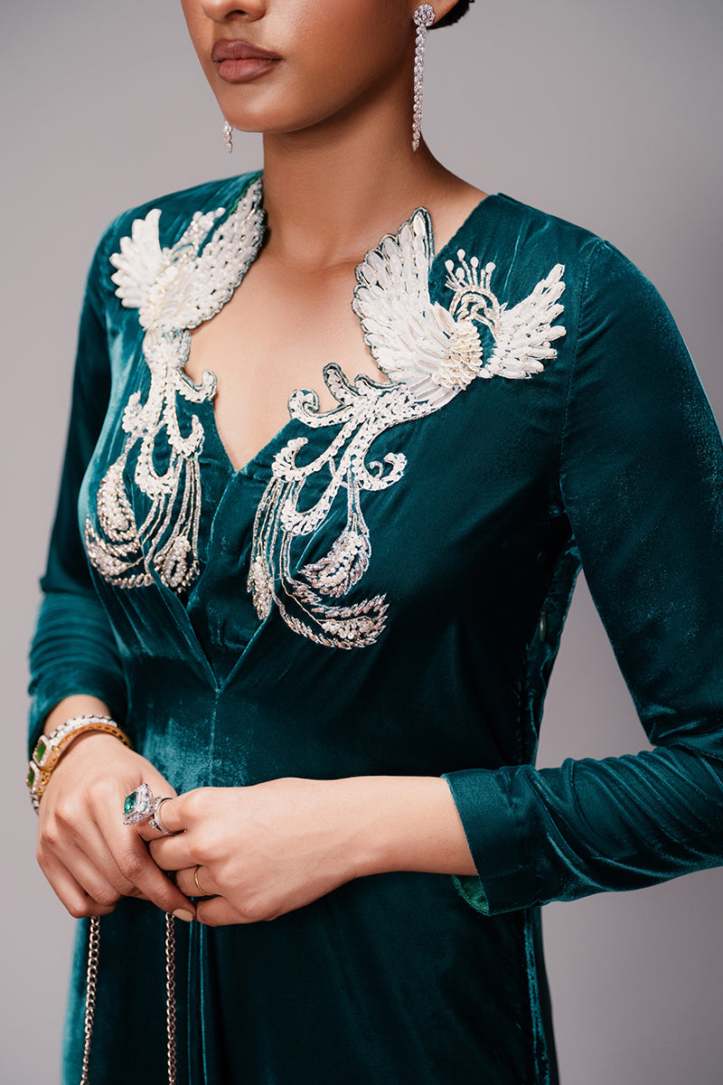 Haute Form | Rose Winter Plush | Emerald Escape - Official Haute Form - Agha Fabrics UK