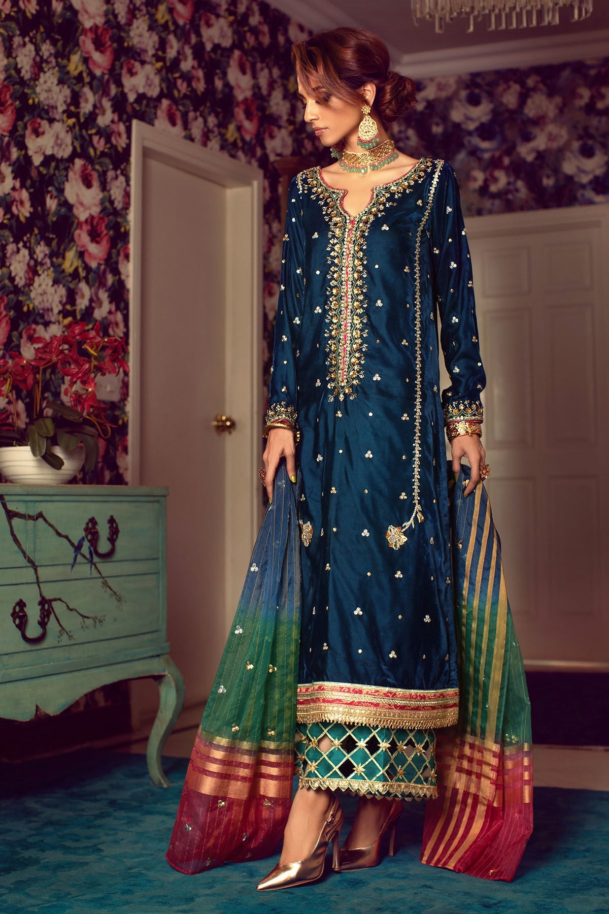 Annus Abrar | Semi Formals | NAMAR - Official Annus Abrar - Agha Fabrics UK