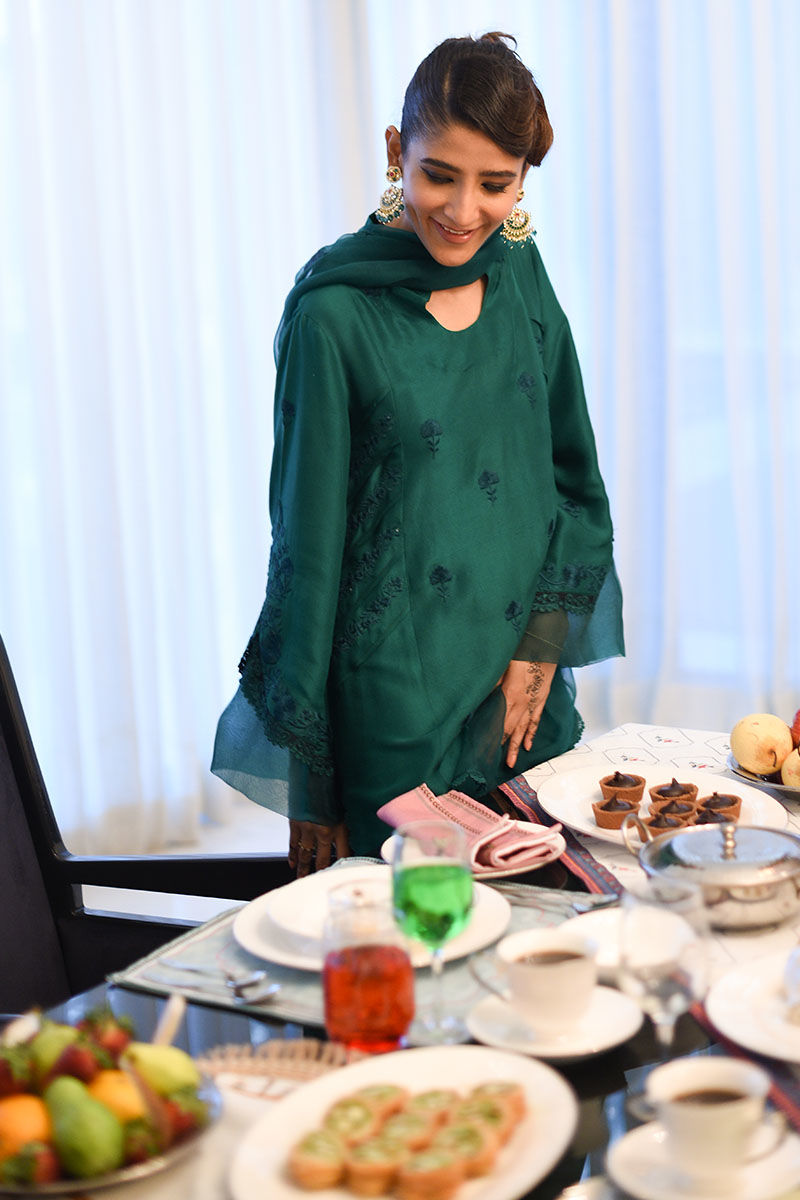 Ansab Jahangir | Luxury Silk Pret | DEEP LAKE