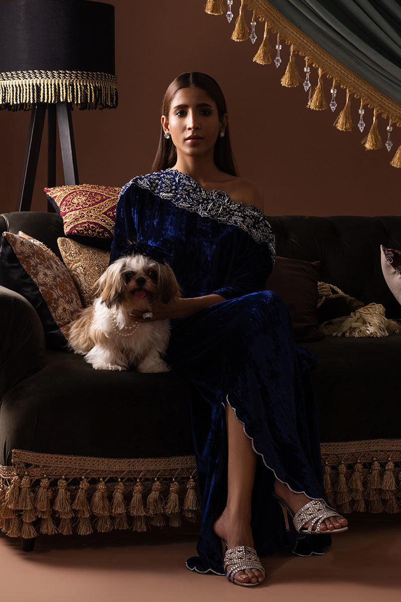 Ansab Jahangir | Bow Velvet Edit | AMALINE - Official Ansab Jahangir - Agha Fabrics UK