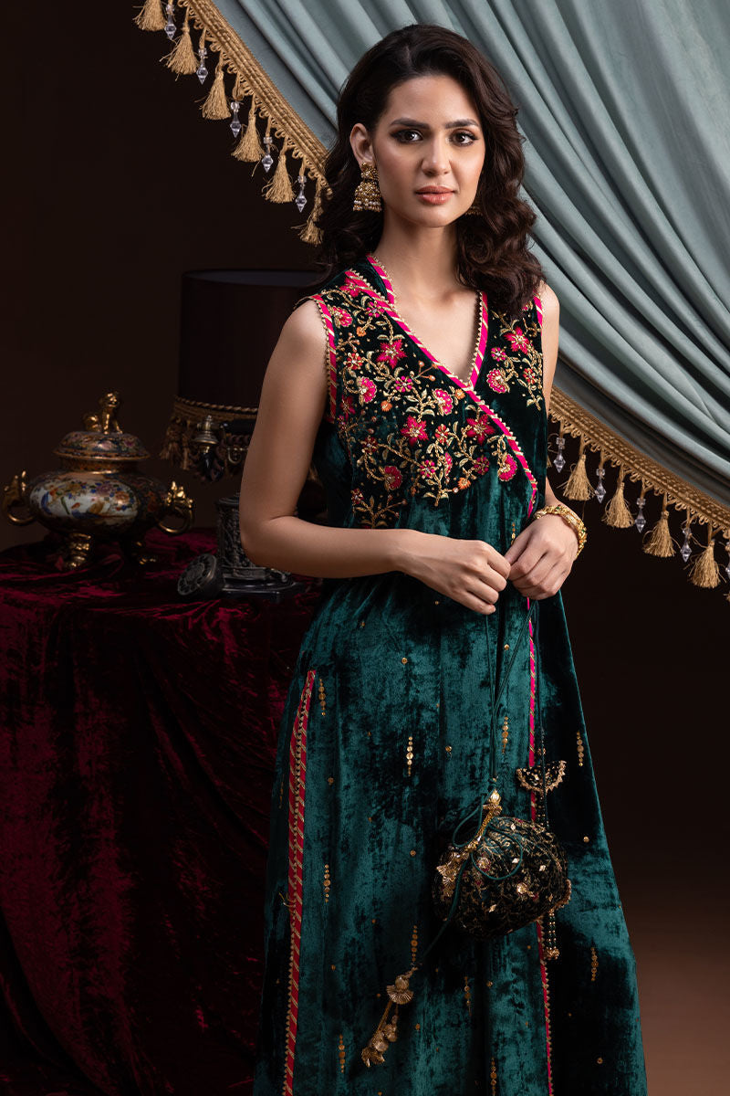 Ansab Jahangir | Bow Velvet Edit | FREYA - Official Ansab Jahangir - Agha Fabrics UK