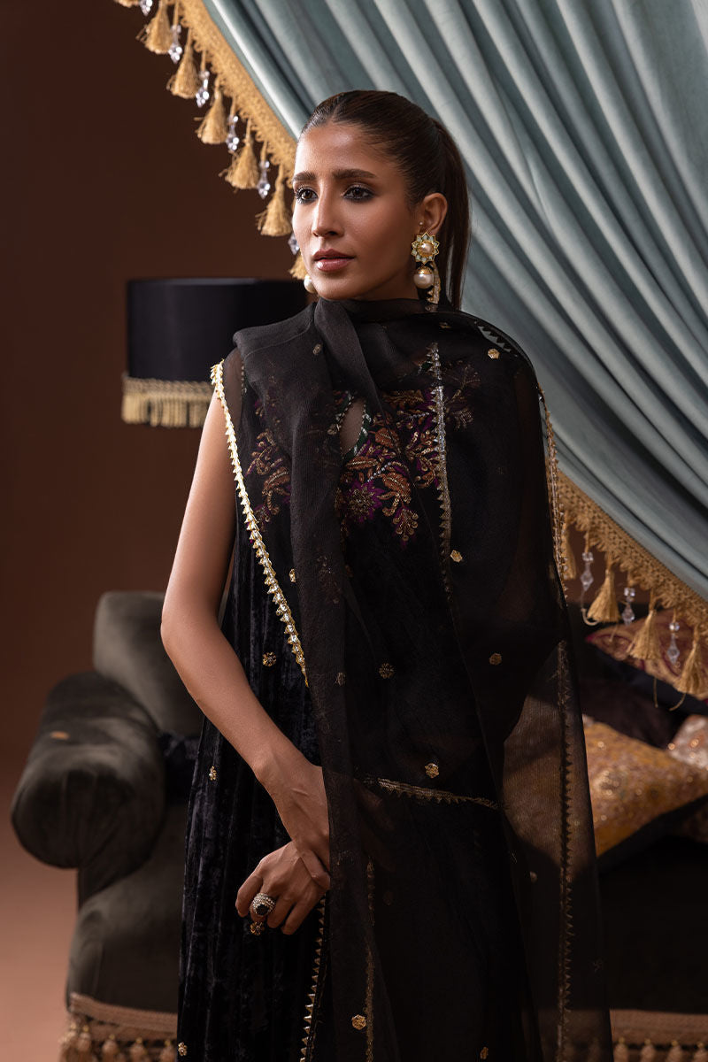 Ansab Jahangir | Bow Velvet Edit | DAPHNE - Official Ansab Jahangir - Agha Fabrics UK