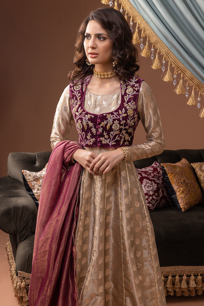 Ansab Jahangir | Bow Velvet Edit | ALAZNE - Official Ansab Jahangir - Agha Fabrics UK