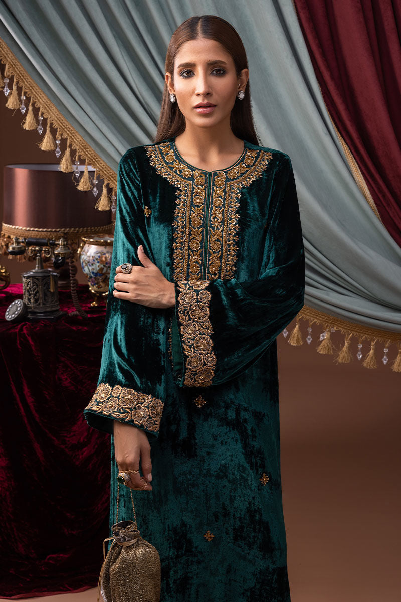 Ansab Jahangir | Bow Velvet Edit | FELICIA - Official Ansab Jahangir - Agha Fabrics UK