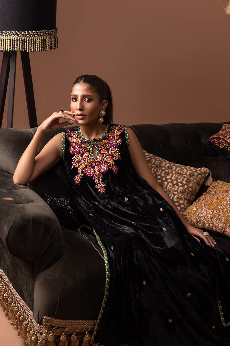 Ansab Jahangir | Bow Velvet Edit | DAPHNE - Official Ansab Jahangir - Agha Fabrics UK