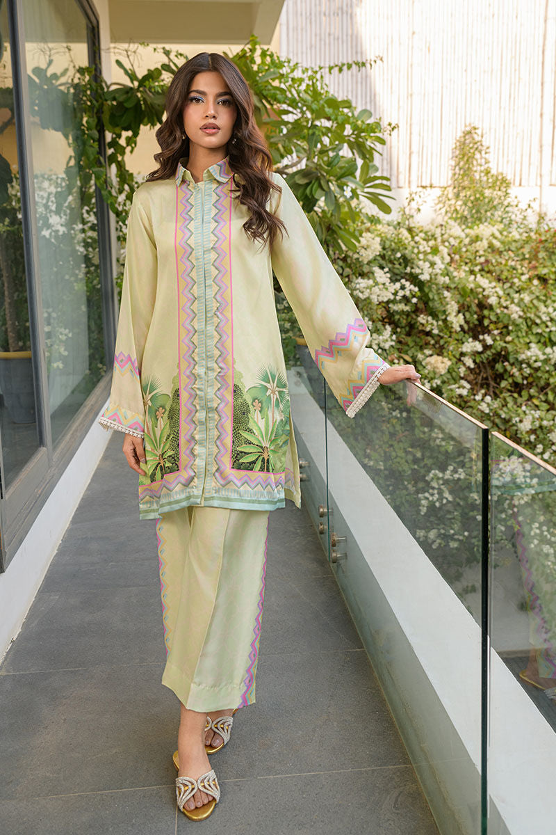 Fatima Khan | Eid Digital Silk Prints | Pastel Orchid