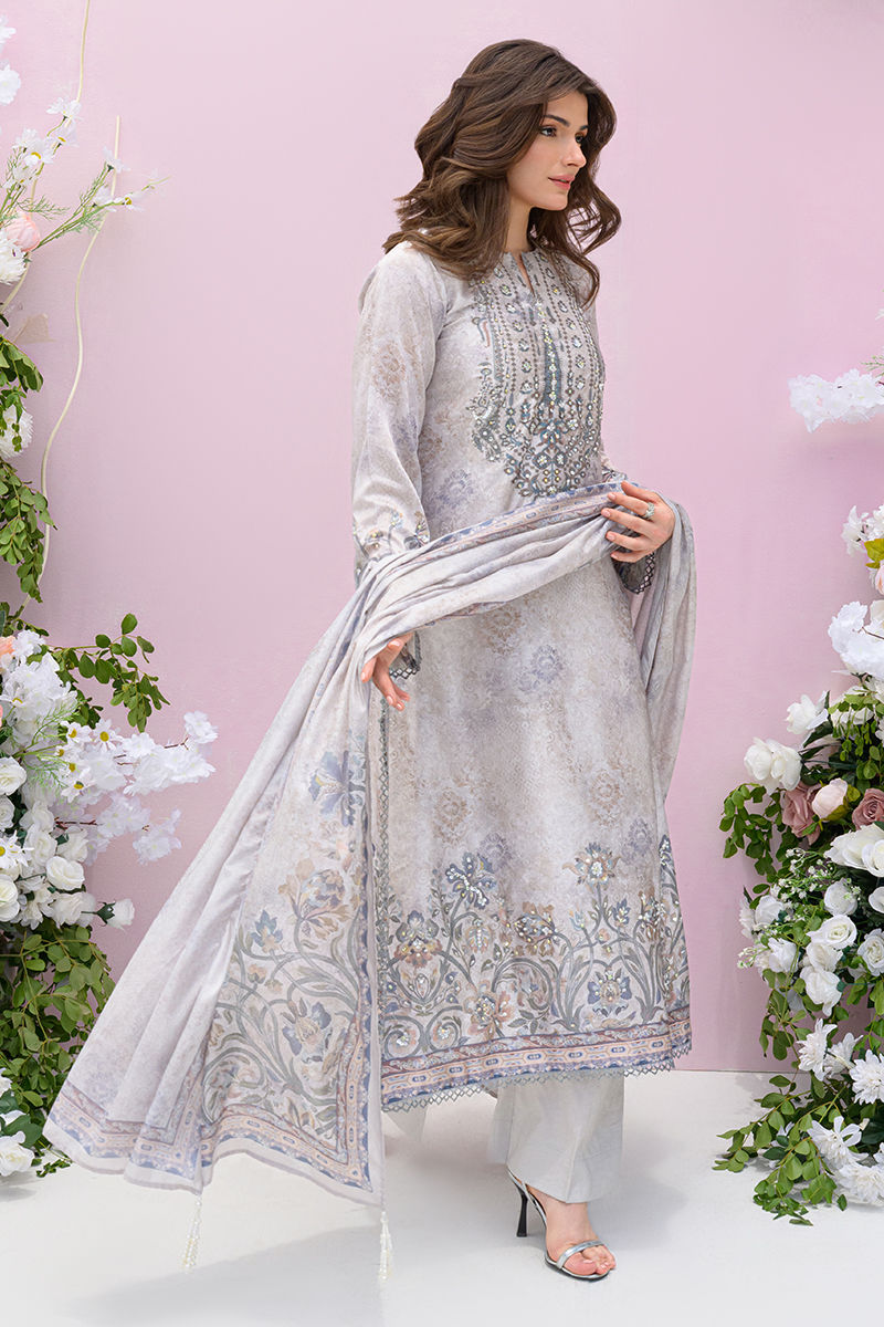 Fatima Khan | Eid Digital Silk Prints | Moonlit Grace