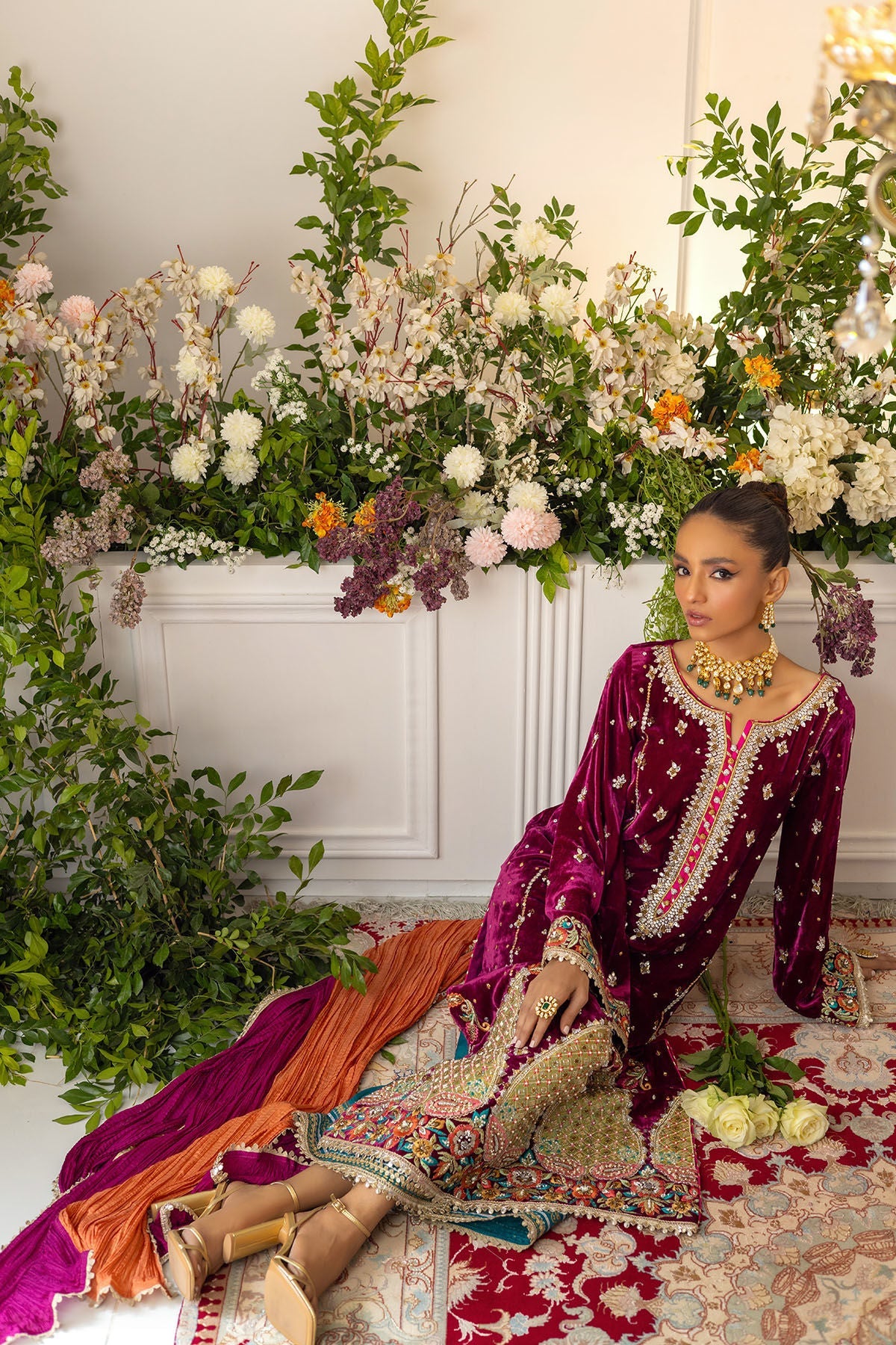 Annus Abrar | Semi Formals | SADAF - Official Annus Abrar - Agha Fabrics UK
