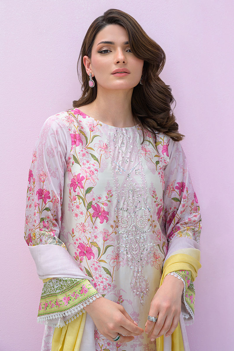 Fatima Khan | Eid Digital Silk Prints | Rose Reverie