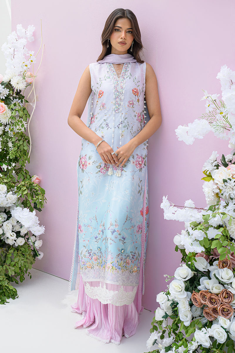 Fatima Khan | Eid Digital Silk Prints | Skye