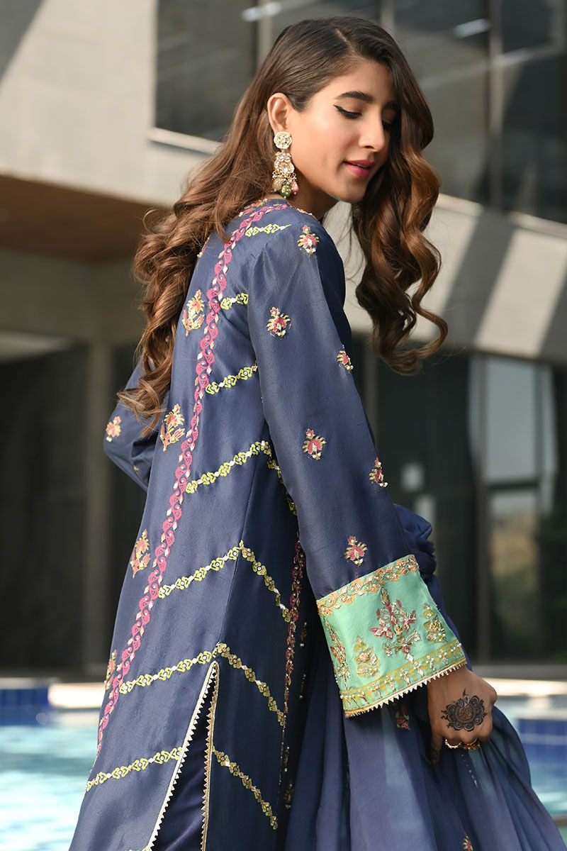 Ansab Jahangir | Luxury Silk Pret | BLUE SAPPHIRE