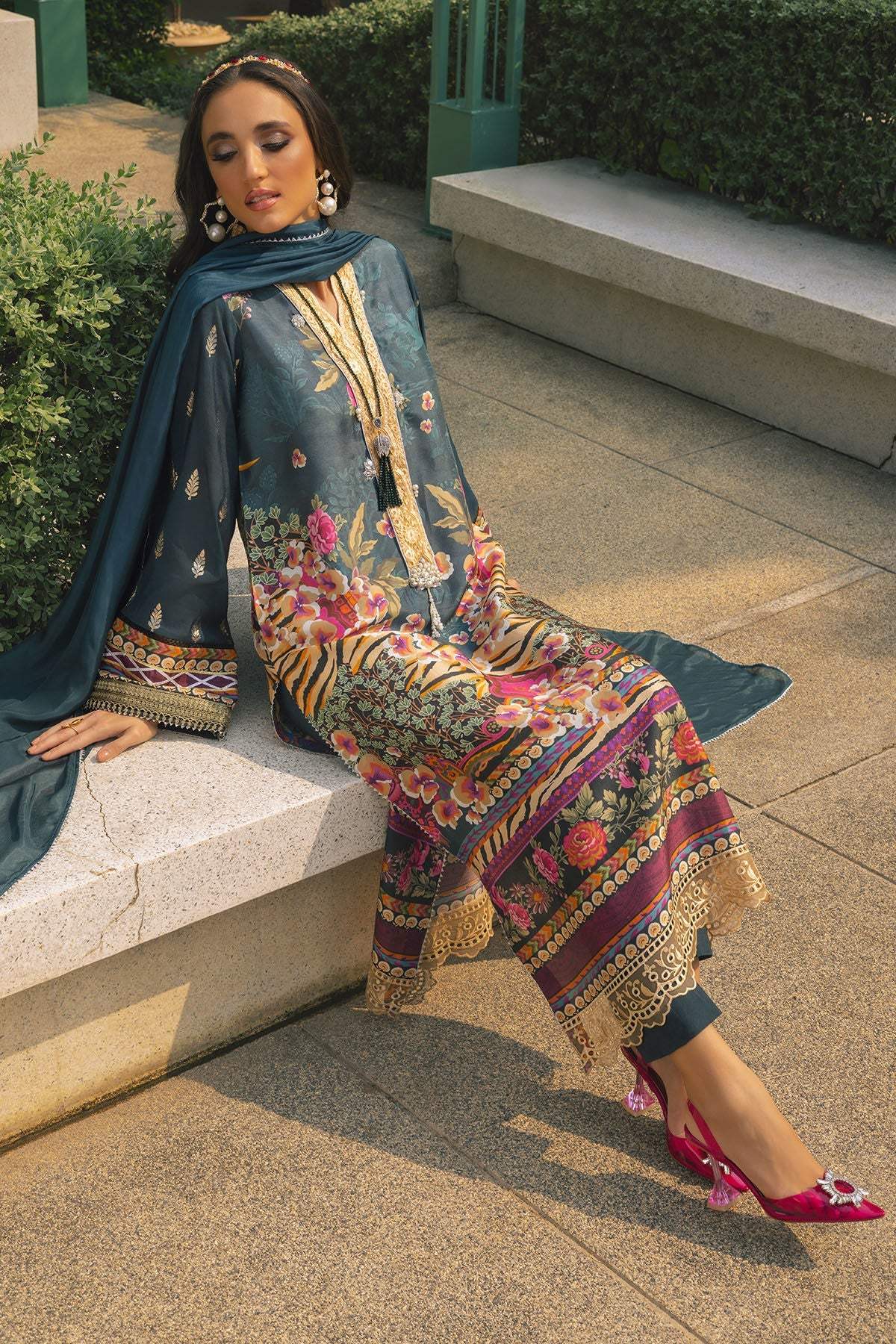 Annus Abrar | Luxe Silk Pret | SIBYL - Official Annus Abrar - Agha Fabrics UK