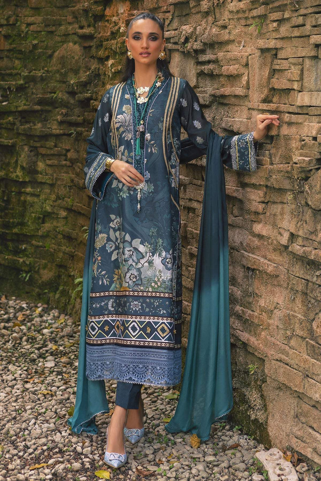 Annus Abrar | Luxe Silk Pret | NARIN - Official Annus Abrar - Agha Fabrics UK
