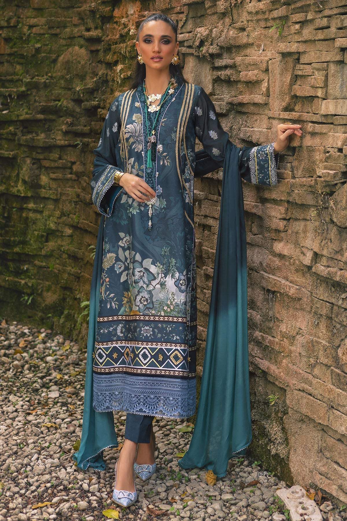Annus Abrar | Luxe Silk Pret | NARIN - Official Annus Abrar - Agha Fabrics UK