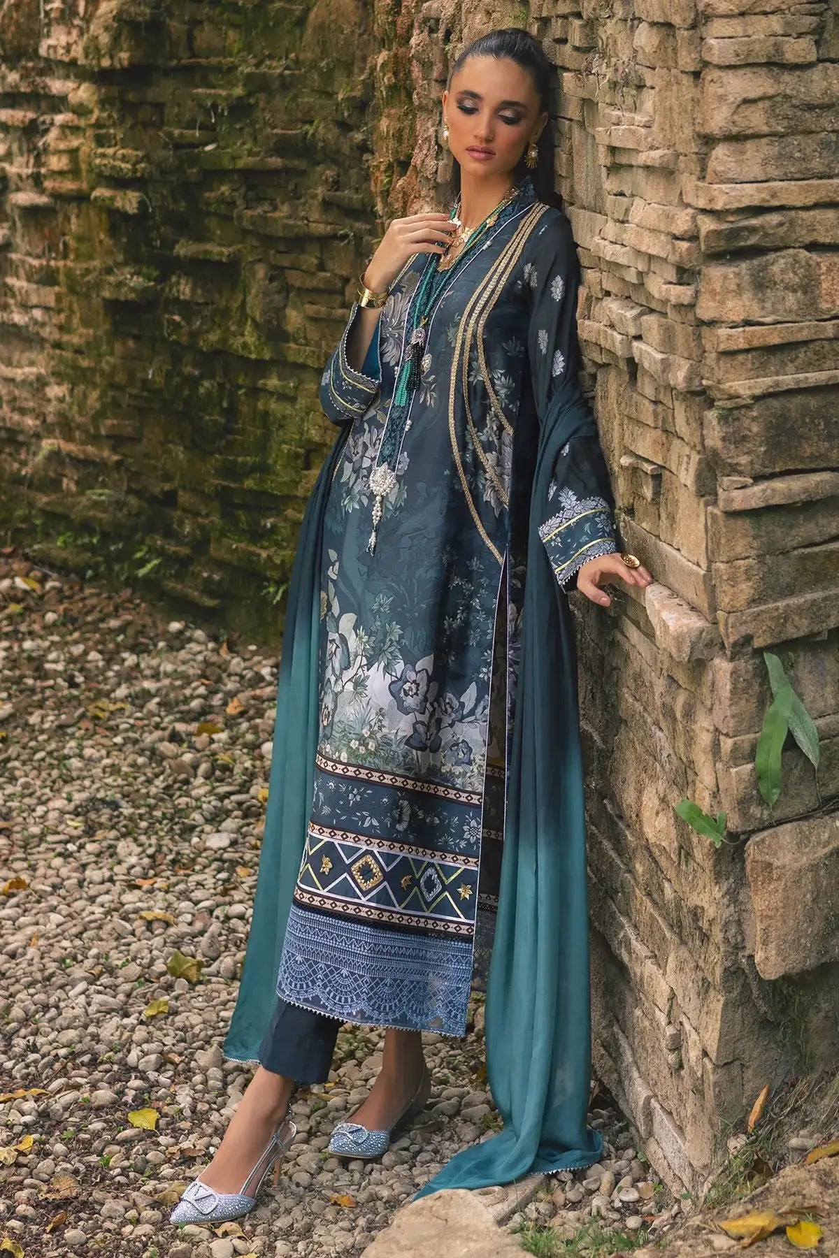 Annus Abrar | Luxe Silk Pret | NARIN - Official Annus Abrar - Agha Fabrics UK