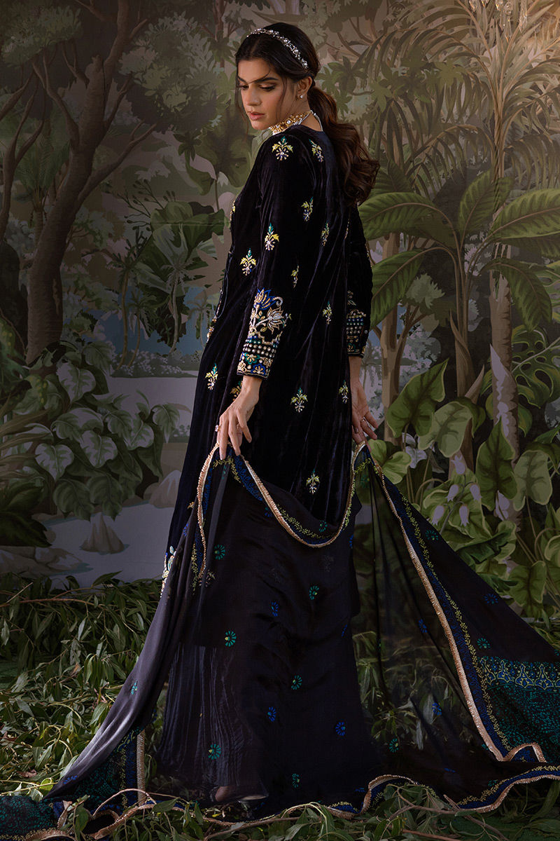 Ansab Jahangir | Bow Velvet Edit | AMARA - Official Ansab Jahangir - Agha Fabrics UK
