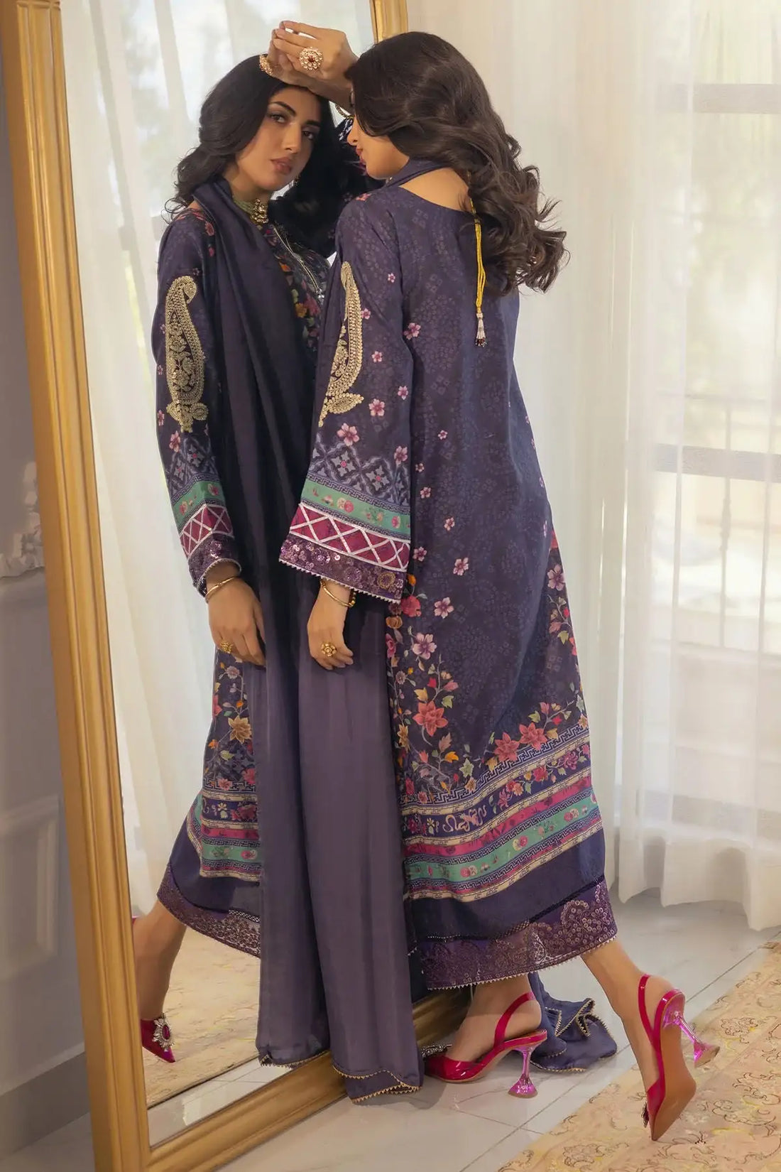 Annus Abrar | Luxe Silk Pret | ZELYA-SHIRT AND DUPATTA - Official Annus Abrar - Agha Fabrics UK