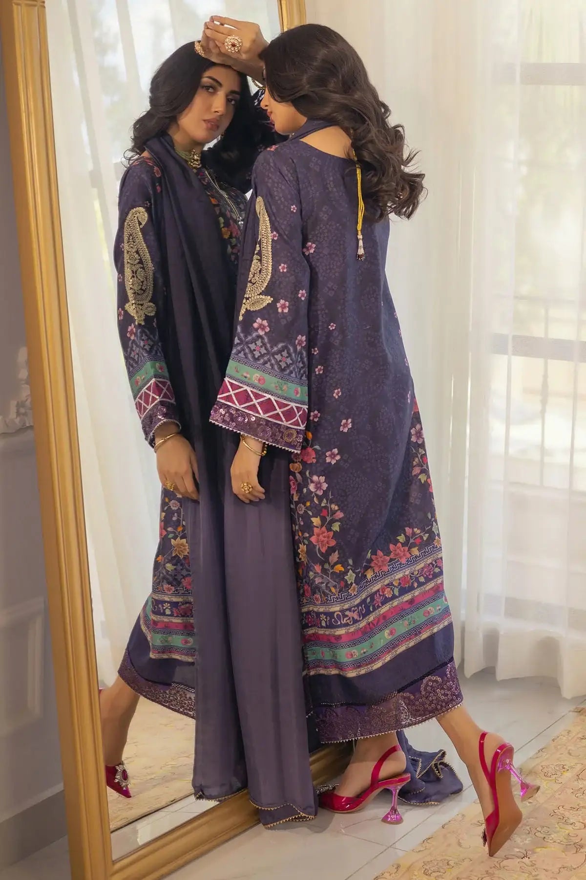Annus Abrar | Luxe Silk Pret | ZELYA-SHIRT AND DUPATTA - Official Annus Abrar - Agha Fabrics UK