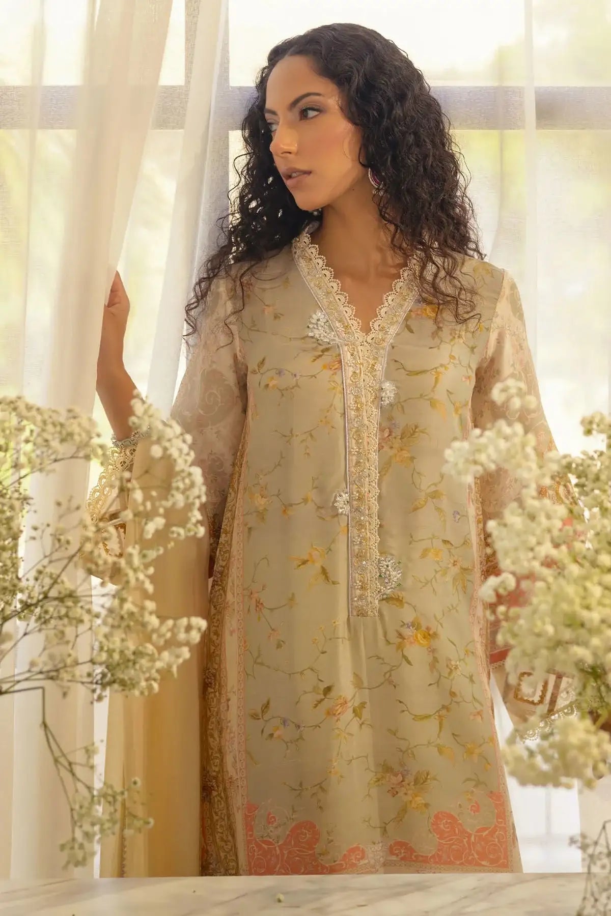 Annus Abrar | Luxe Silk Pret | RESHMA-SHIRT AND DUPATTA - Official Annus Abrar - Agha Fabrics UK