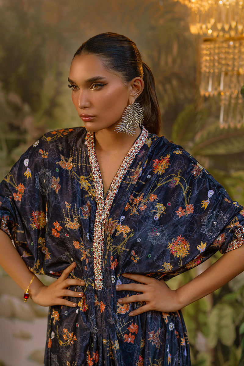 Ansab Jahangir | Bow Velvet Edit | AVELINA - Official Ansab Jahangir - Agha Fabrics UK