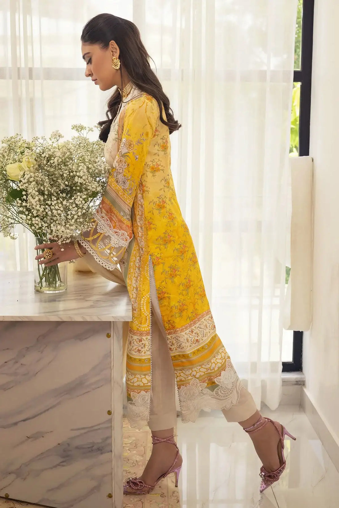 Annus Abrar | Luxe Silk Pret | ESMEYA - SHIRT AND DUPATTA - Official Annus Abrar - Agha Fabrics UK