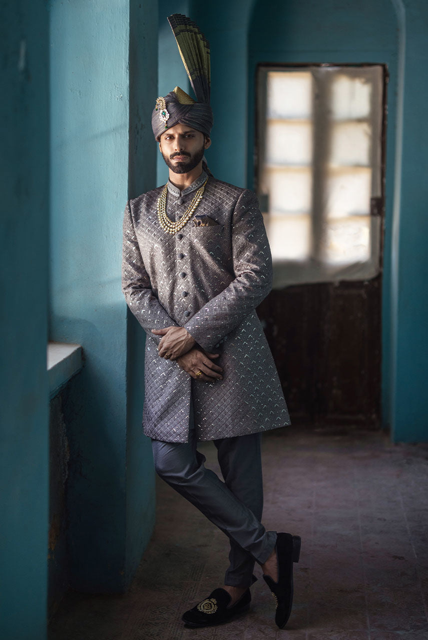 Pakistani Menswear | Deepak Perwani | Shr3440