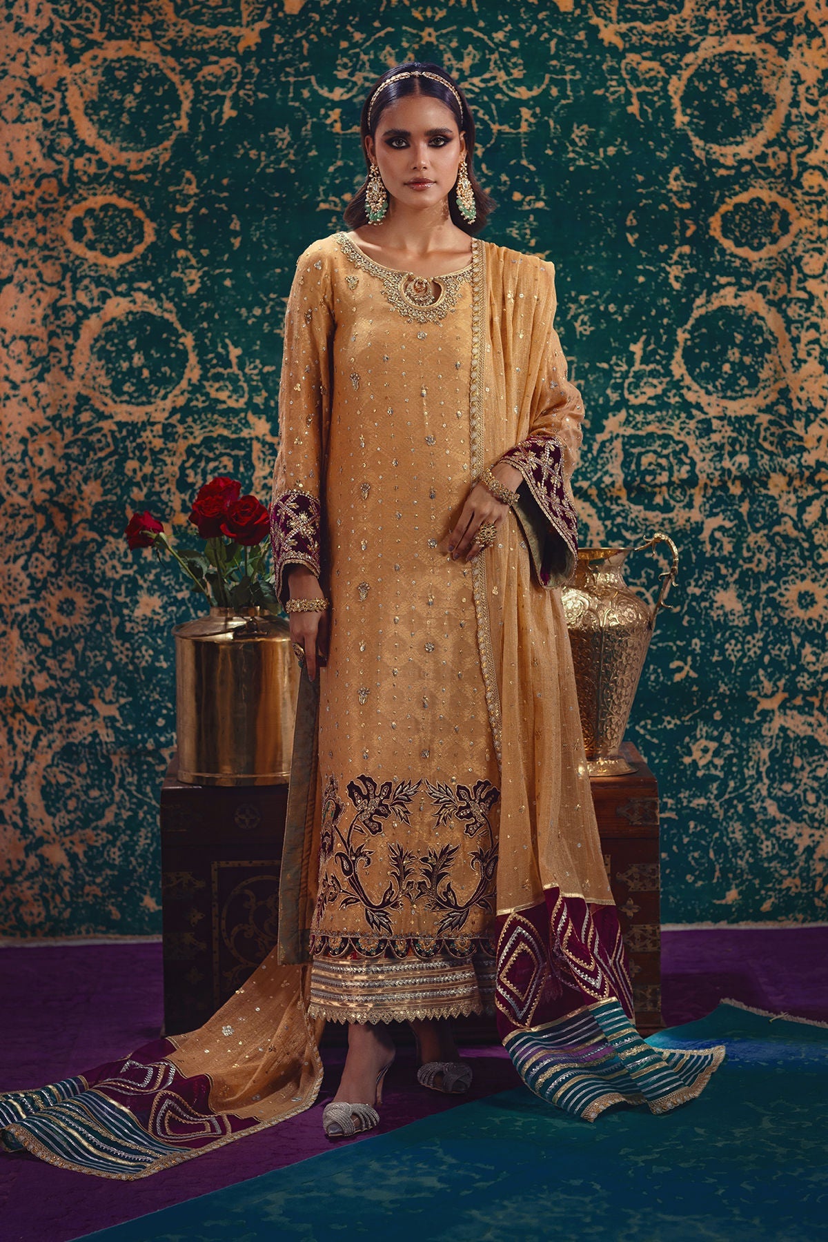 Annus Abrar | Mirha Winter Velour | Senara - Official Annus Abrar - Agha Fabrics UK