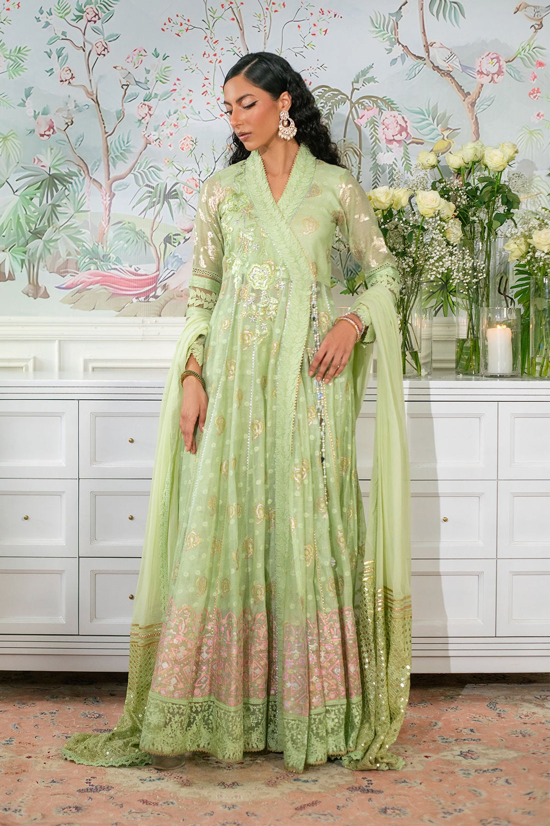 Annus Abrar | Sehr Eid Luxe | Nadi Mint - Official Annus Abrar - Agha Fabrics UK