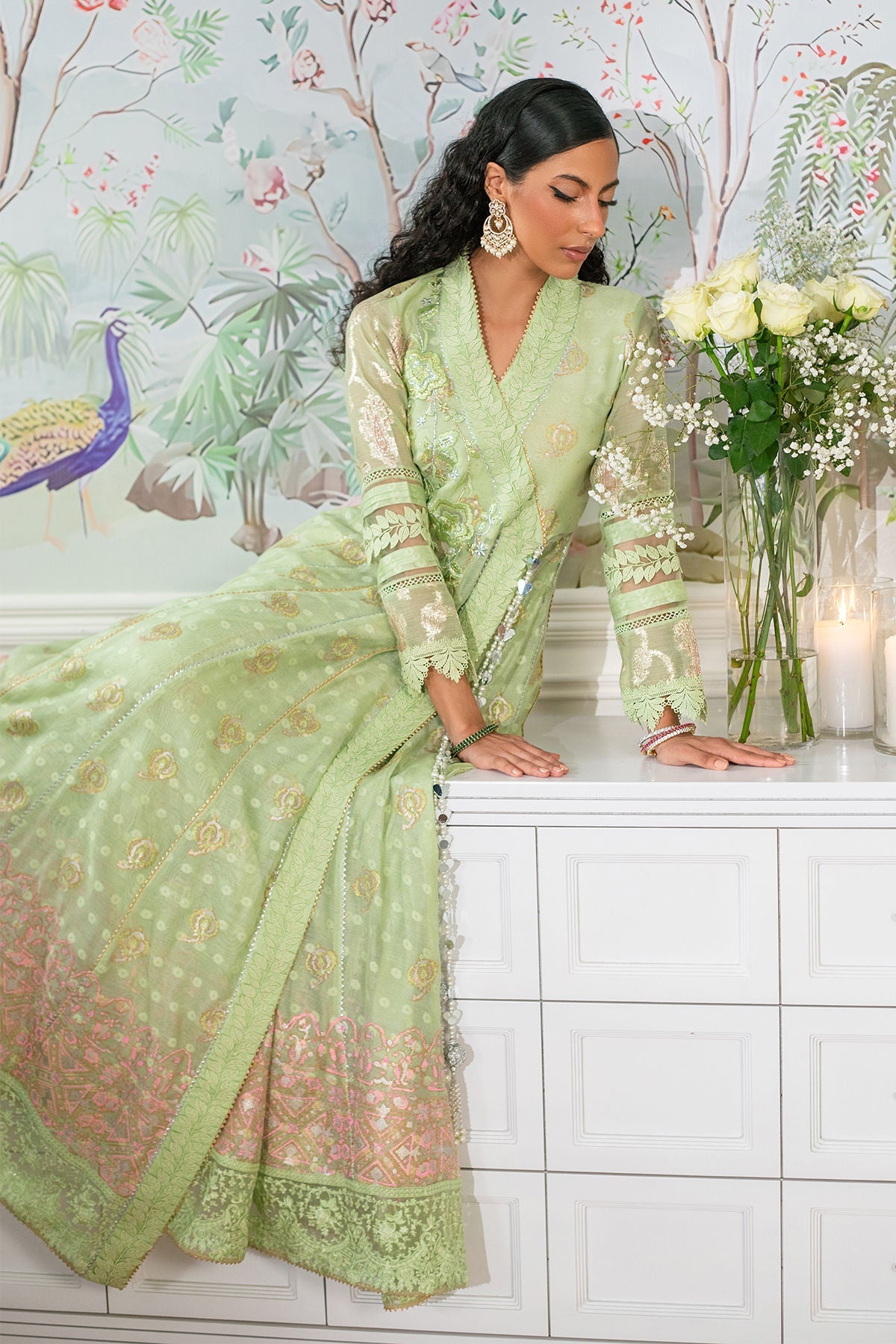 Annus Abrar | Sehr Eid Luxe | Nadi Mint - Official Annus Abrar - Agha Fabrics UK
