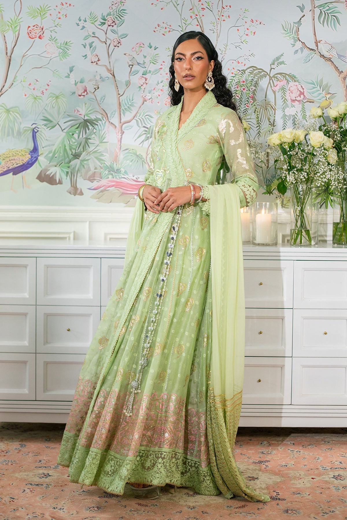 Annus Abrar | Sehr Eid Luxe | Nadi Mint - Official Annus Abrar - Agha Fabrics UK