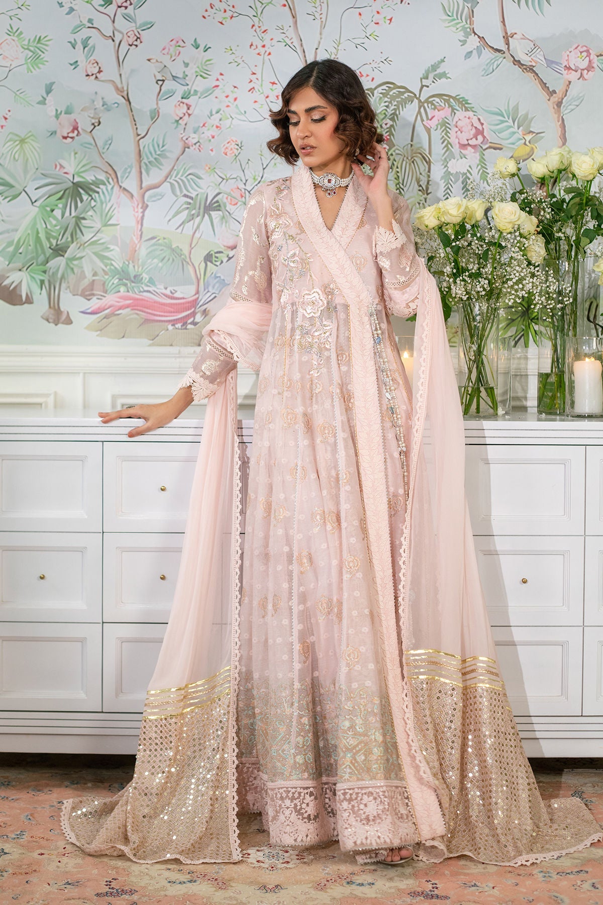 Annus Abrar | Sehr Eid Luxe | Nadi Blush - Official Annus Abrar - Agha Fabrics UK