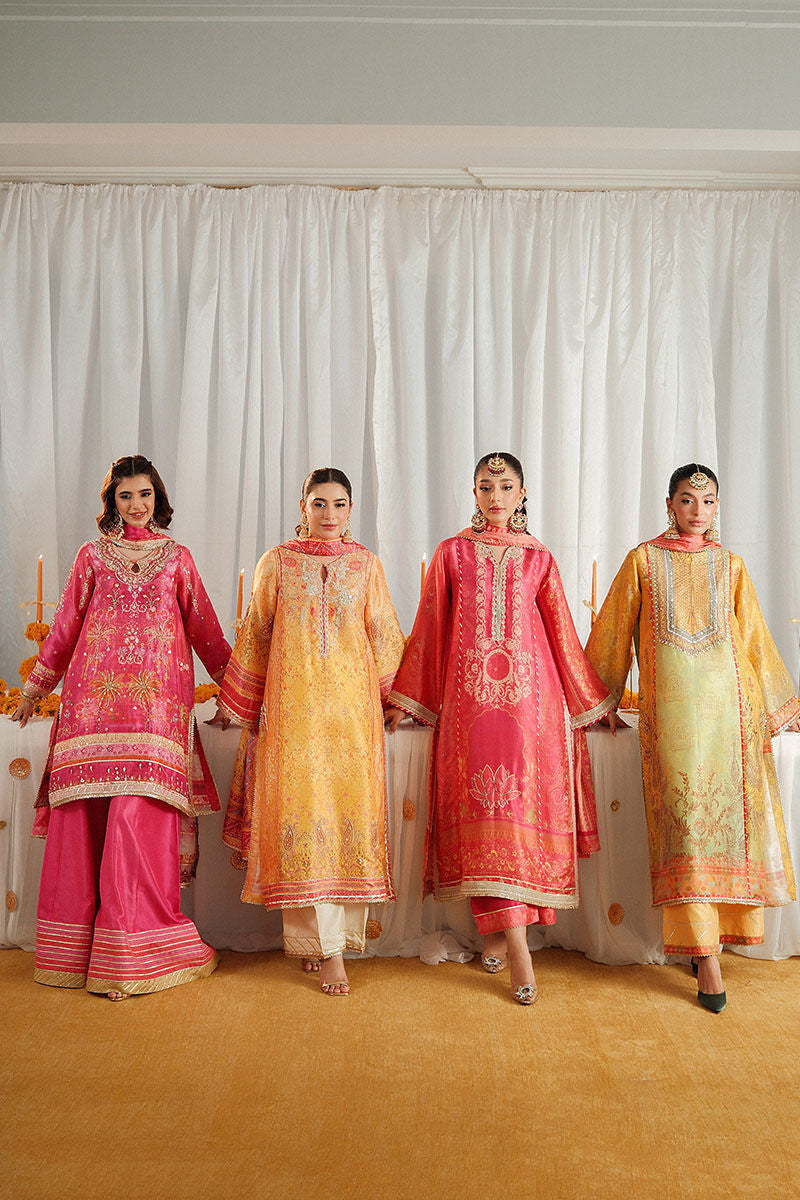 Ansab Jahangir | Marigold and Gota Formals | MEERAB