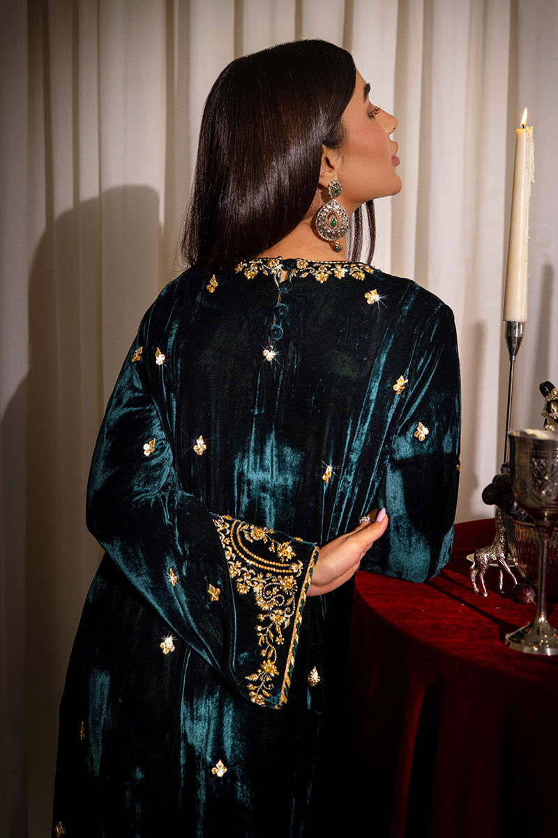 Ansab Jahangir | Bow Velvet Edit | BLAIR - Official Ansab Jahangir - Agha Fabrics UK