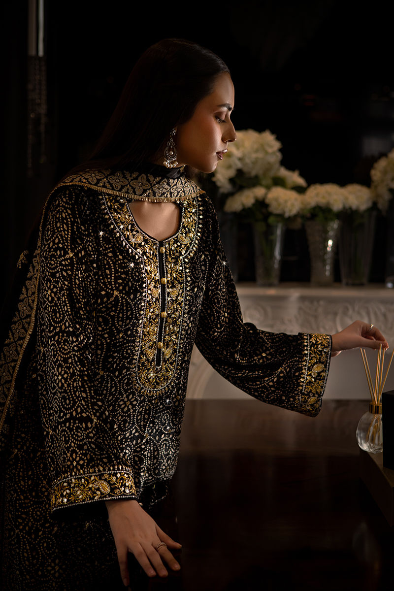 Ansab Jahangir | Bow Velvet Edit | ADELE - Official Ansab Jahangir - Agha Fabrics UK