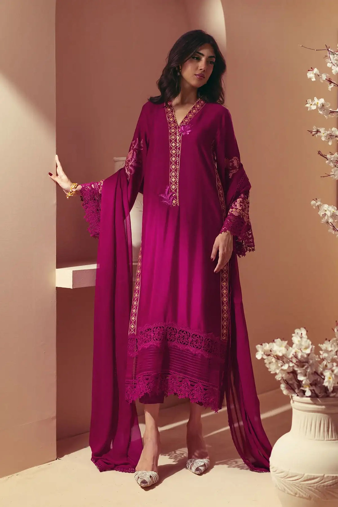 Annus Abrar | Eid Elemental Festive | Mersana - Official Annus Abrar - Agha Fabrics UK