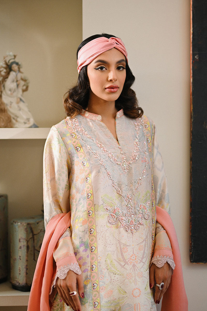 Ansab Jahangir | Secrets and Silk Eid Edit Silks 25 | Cali Shirt and Dupatta