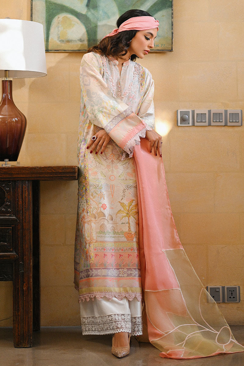 Ansab Jahangir | Secrets and Silk Eid Edit Silks 25 | Cali Shirt and Dupatta