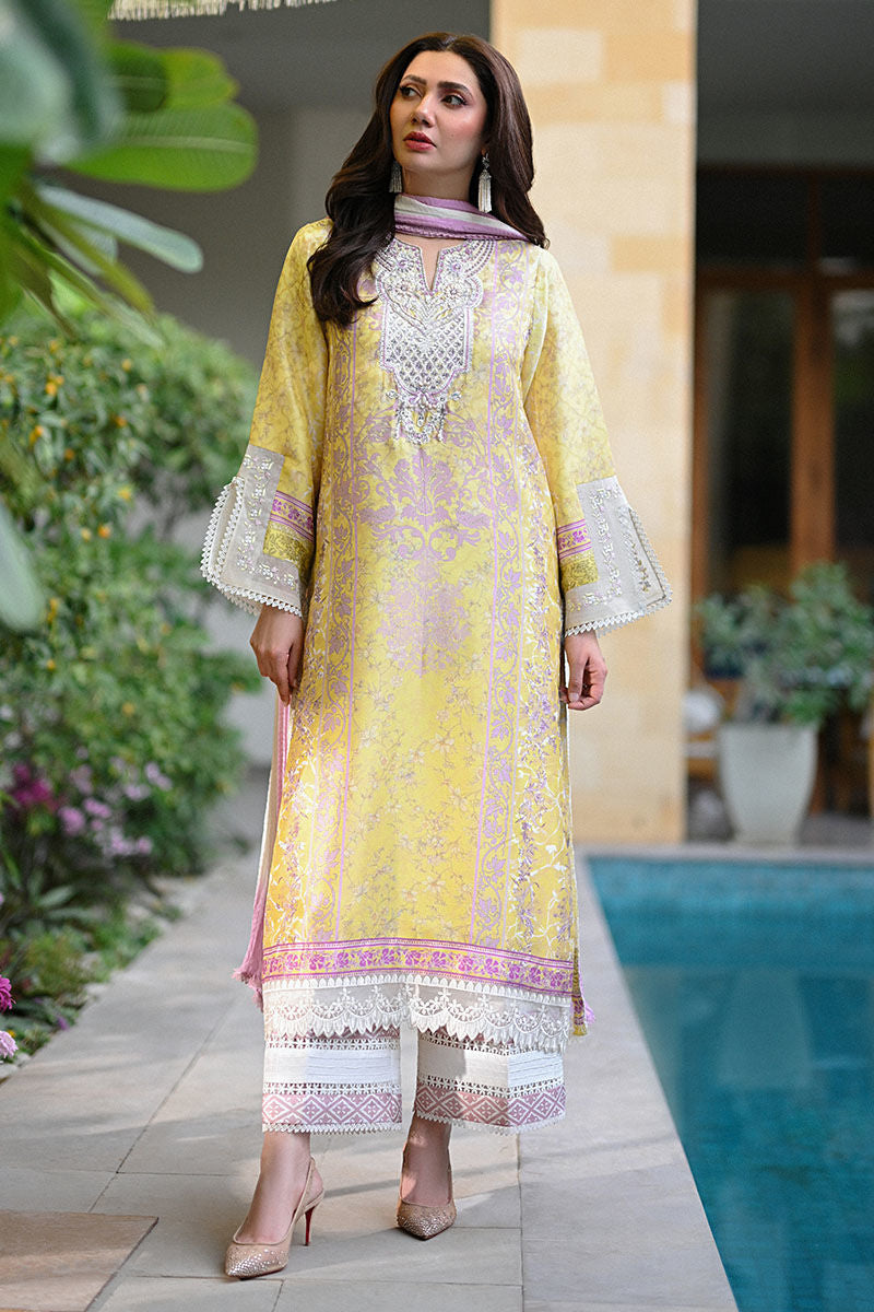 Ansab Jahangir | Digital Silk | Paloma Shirt and Dupatta