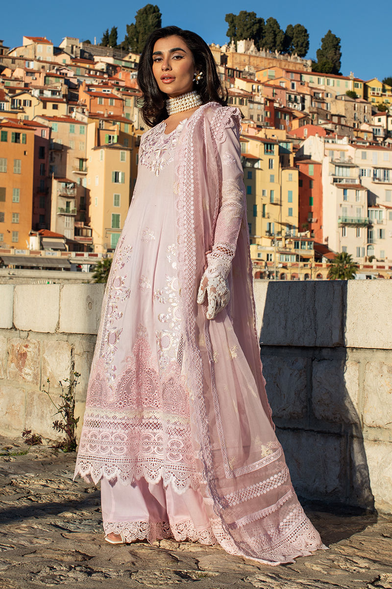 Ansab Jahangir | Zoha Luxury Lawn 25 | Pink Lady Apple