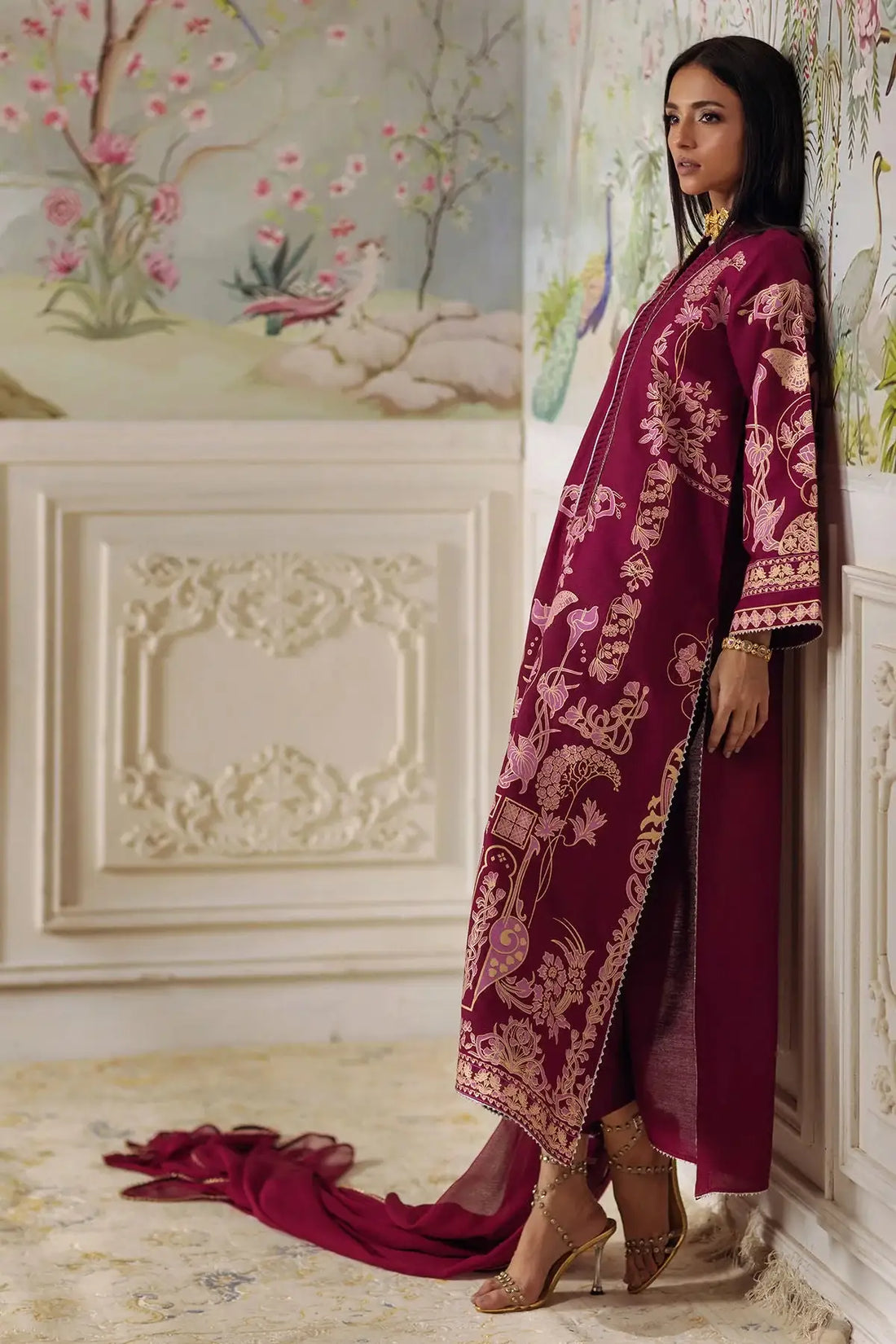 Annus Abrar | Elemental Festive | Renali (Shirt, Pants and Dupatta) - Official Annus Abrar - Agha Fabrics UK