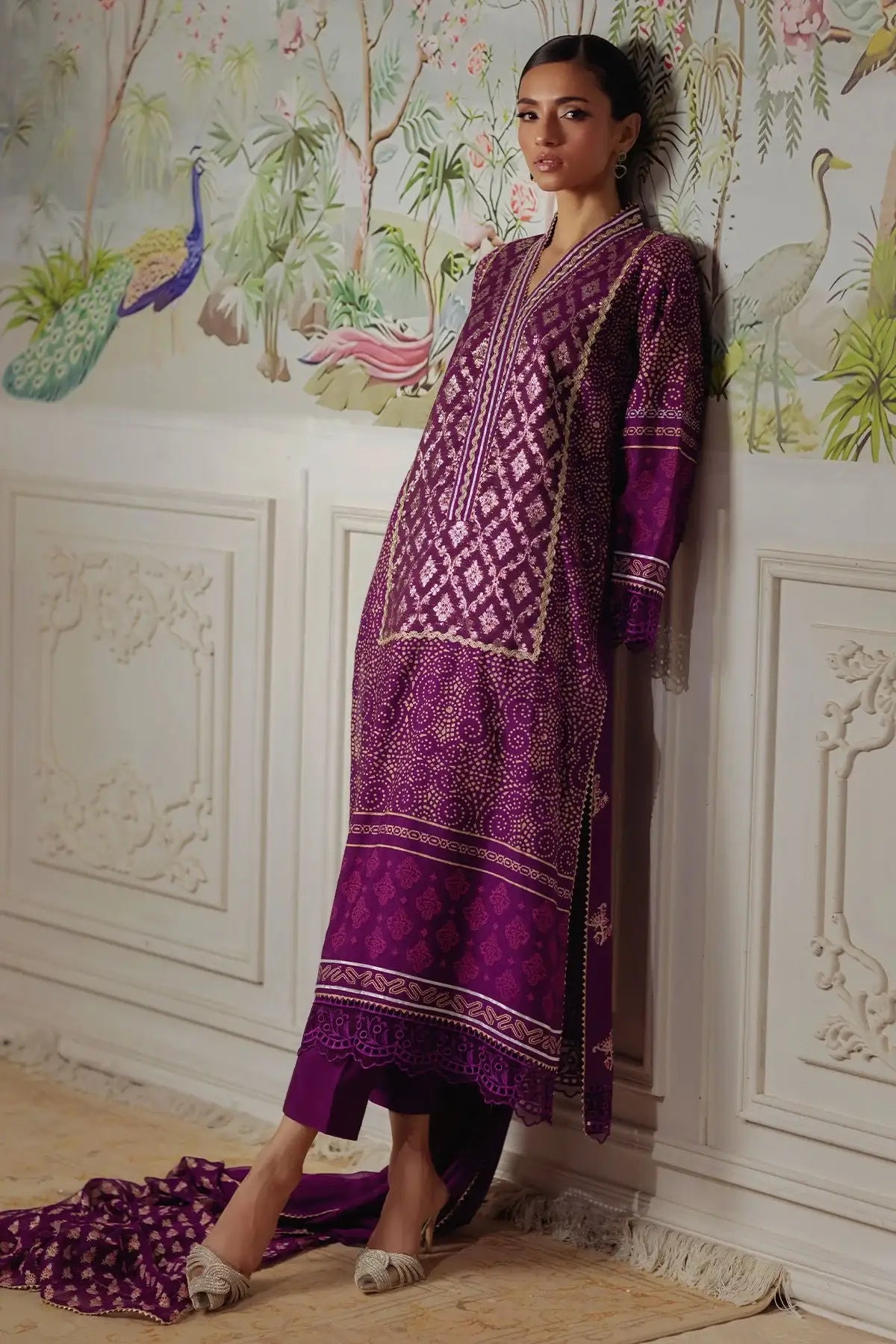 Annus Abrar | Elemental Festive | Hurmia (Shirt, Pants and Dupatta) - Official Annus Abrar - Agha Fabrics UK