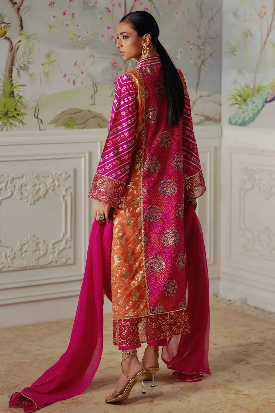 Annus Abrar | Elemental Festive | Rumniya (Shirt, Pants and Dupatta) - Official Annus Abrar - Agha Fabrics UK