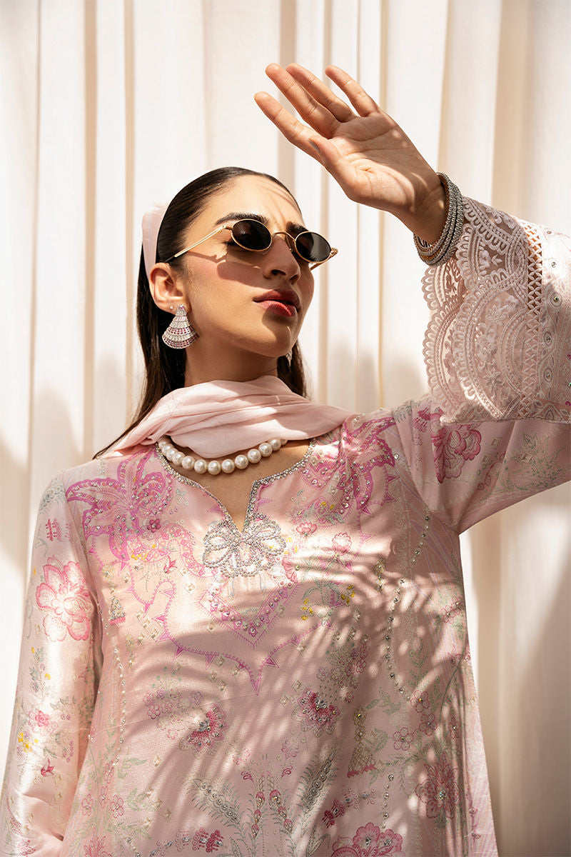 Ansab Jahangir | Digital Silk | Mahira Shirt And Dupatta