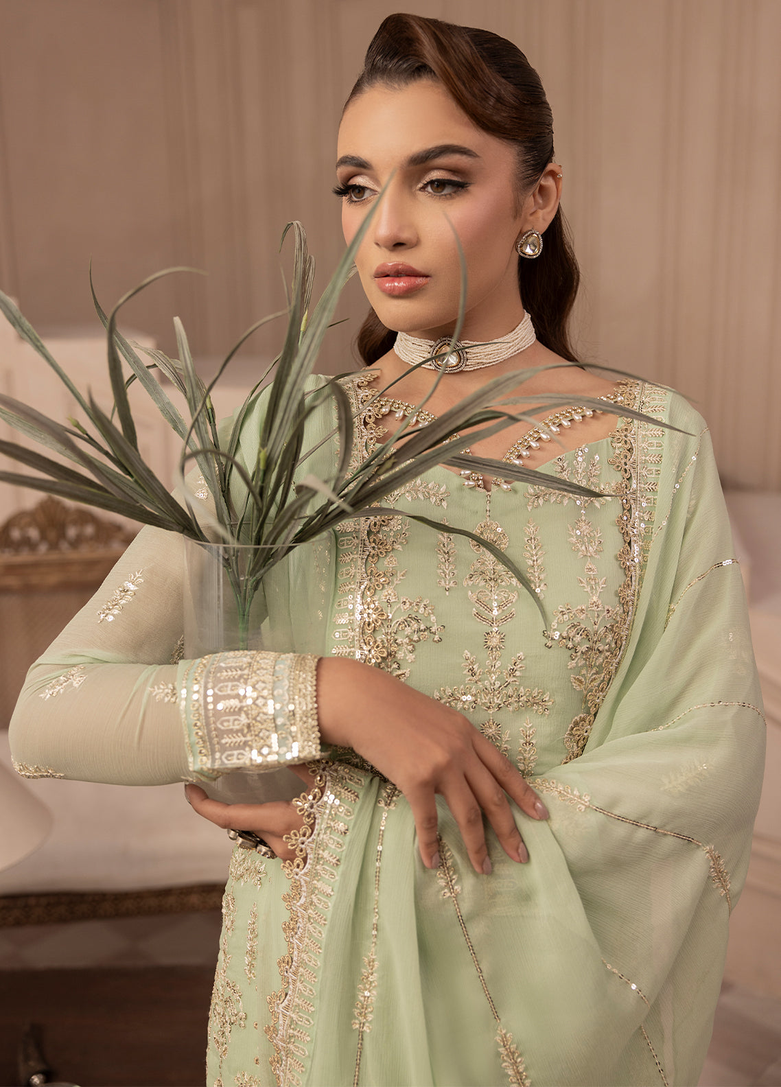 Sahane | Elyssa Festive Chiffon | CT-19004 Emera - ELYSSA